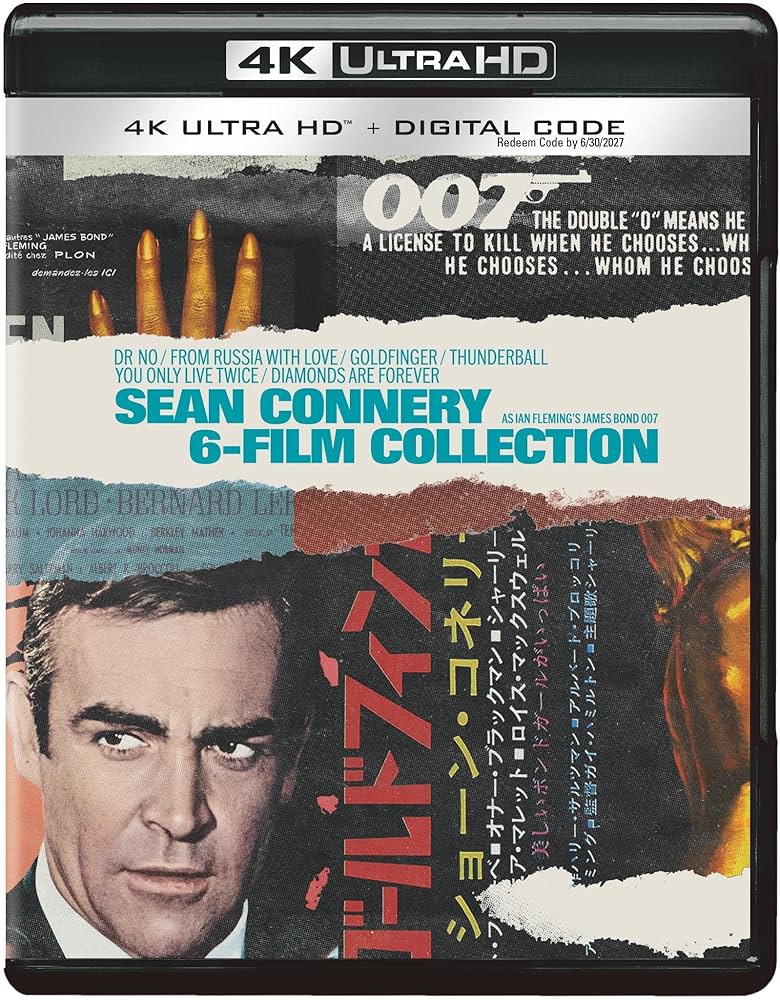 JAMES BOND  - BLU-4K-SEAN CONNERY-6-FILM COLLECTION