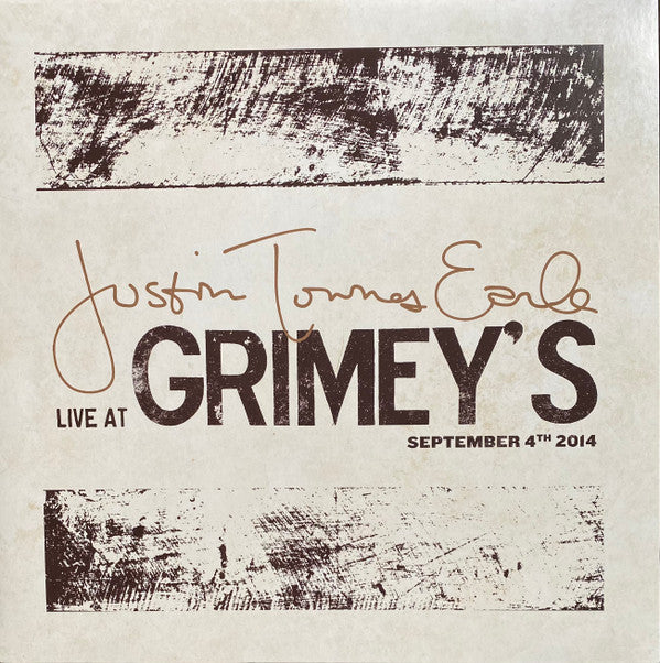 JUSTIN TOWNES EARLE - LIVE AT GRIMEY'S