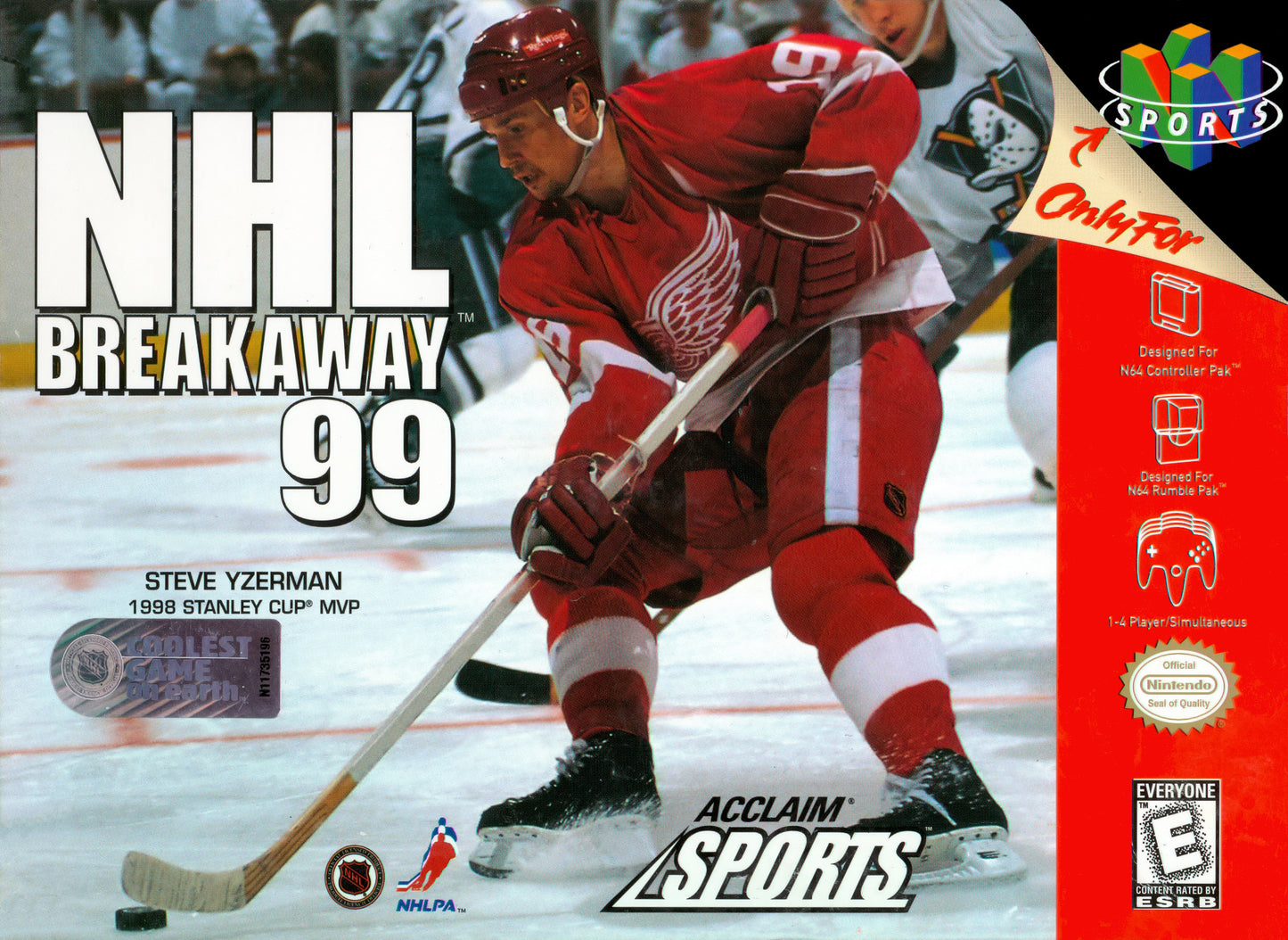 NHL BREAKAWAY '99  - N64 (W/BOX)