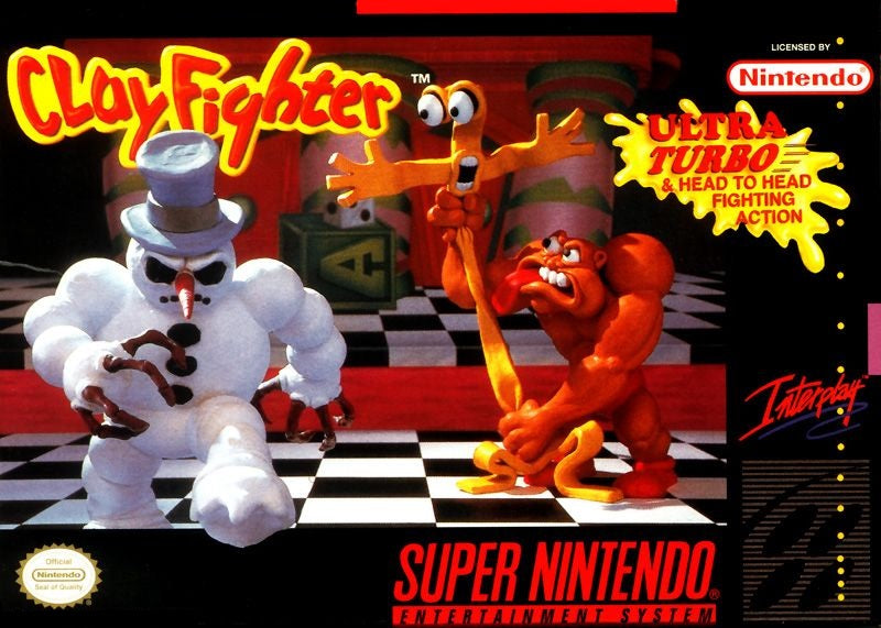 CLAYFIGHTER: TOURNAMENT EDITION  - SNES (W/BOX)