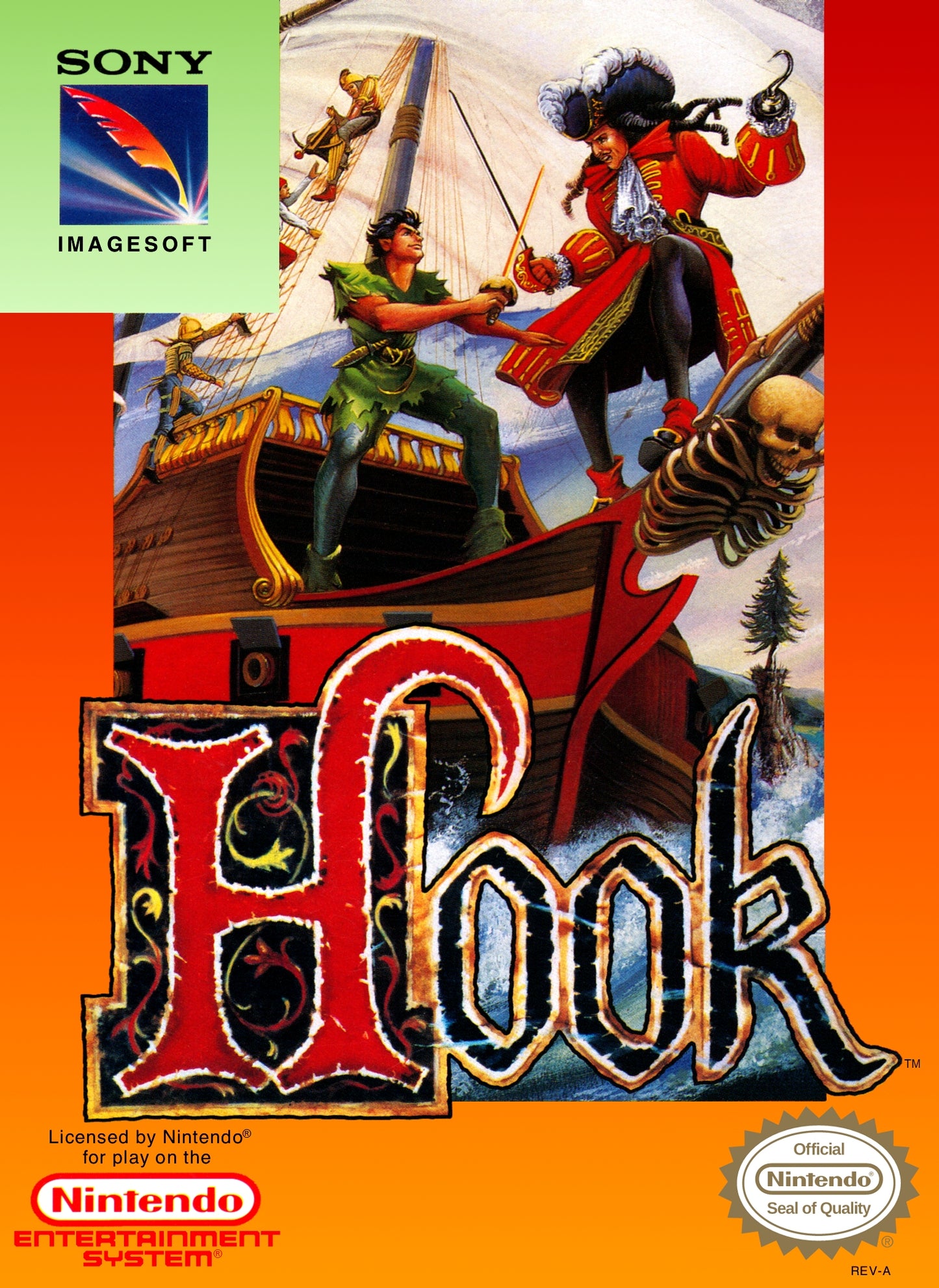 HOOK  - NES (W/BOX & MANUAL)