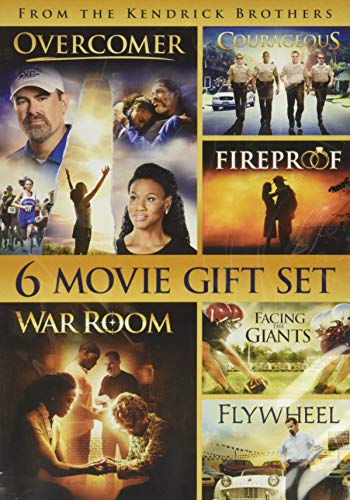 6 MOVIE GIFT SET - DVD-OVERCOMER/WAR ROOM/COURAGEOUS/FIREPR