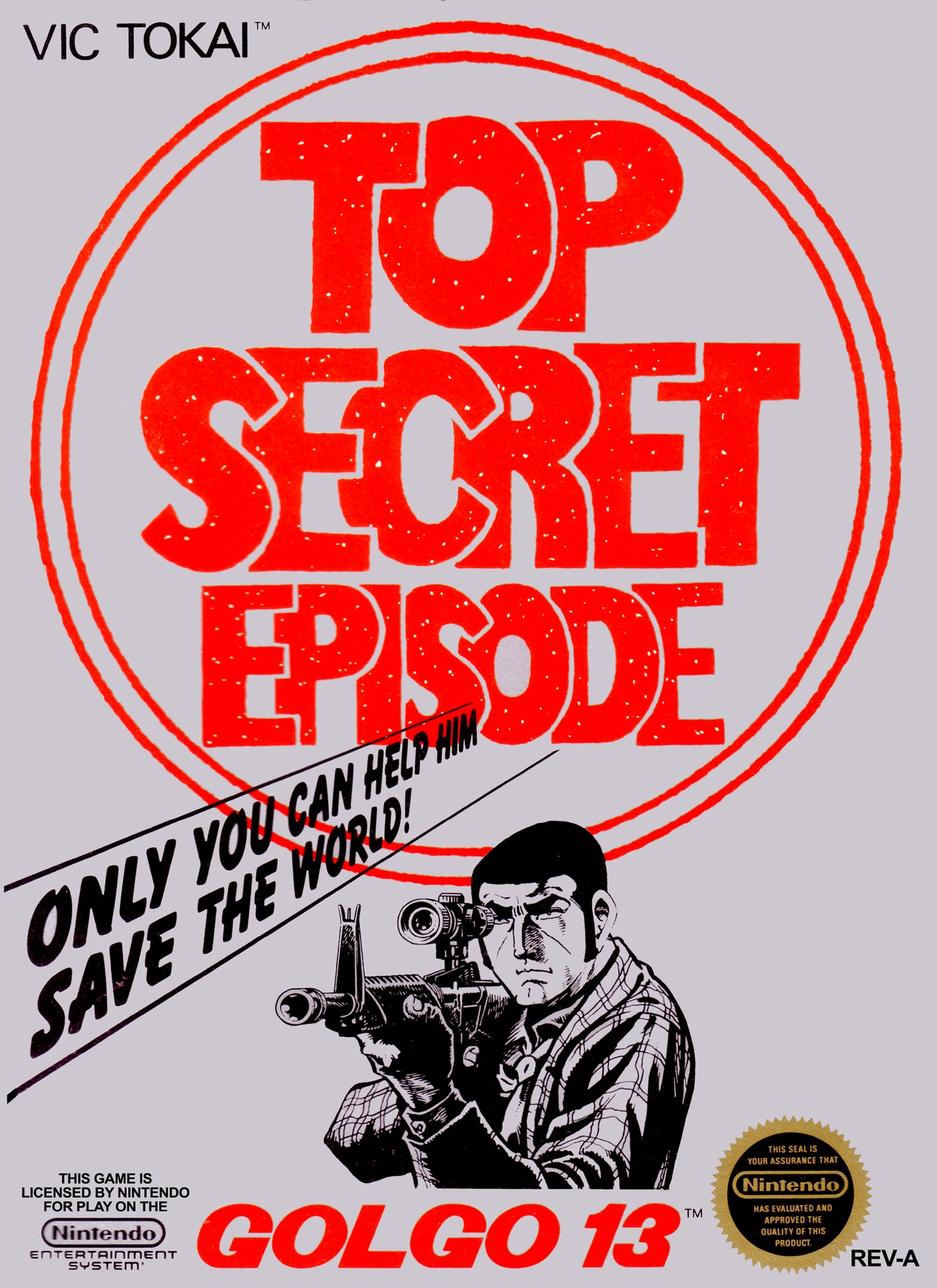 GOLGO 13: TOP SECRET EPISODE  - NES (W/BOX)