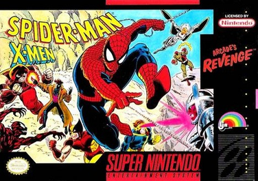 SPIDER-MAN X-MEN: ARCADE'S REVENGE  - SNES (W/BOX & MANUAL)