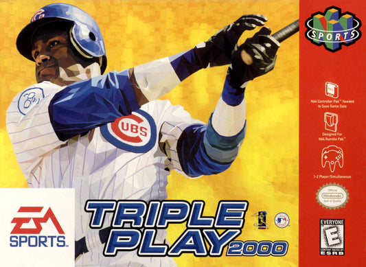 TRIPLE PLAY 2000  - N64 (CARTRIDGE ONLY)