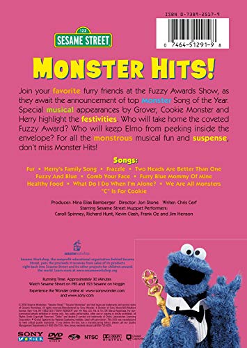 SESAME STREET  - DVD-MONSTER HITS!