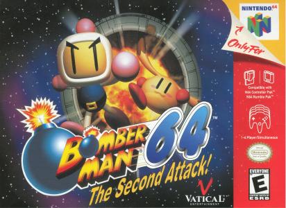 BOMBERMAN 64: SECOND ATTACK  - N64 (W/BOX & MANUAL)