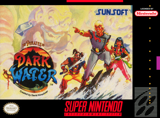 PIRATES OF DARK WATER  - SNES (W/BOX & MANUAL)