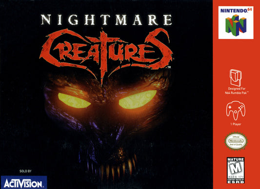 NIGHTMARE CREATURES  - N64 (W/BOX)