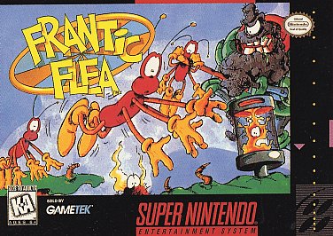 FRANTIC FLEA  - SNES (W/BOX & MANUAL)