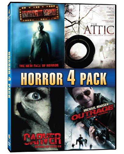 MIDNIGHT MOVIE/ATTIC/CRVER/OUTRAGE - DVD-HORRO 4 PACK-VOL 1