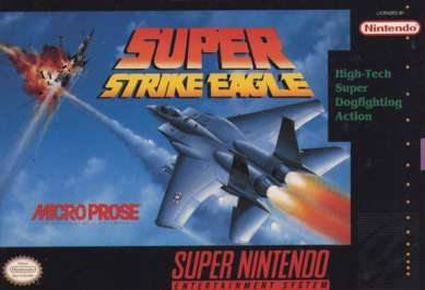 SUPER STRIKE EAGLE  - SNES (W/BOX & MANUAL)