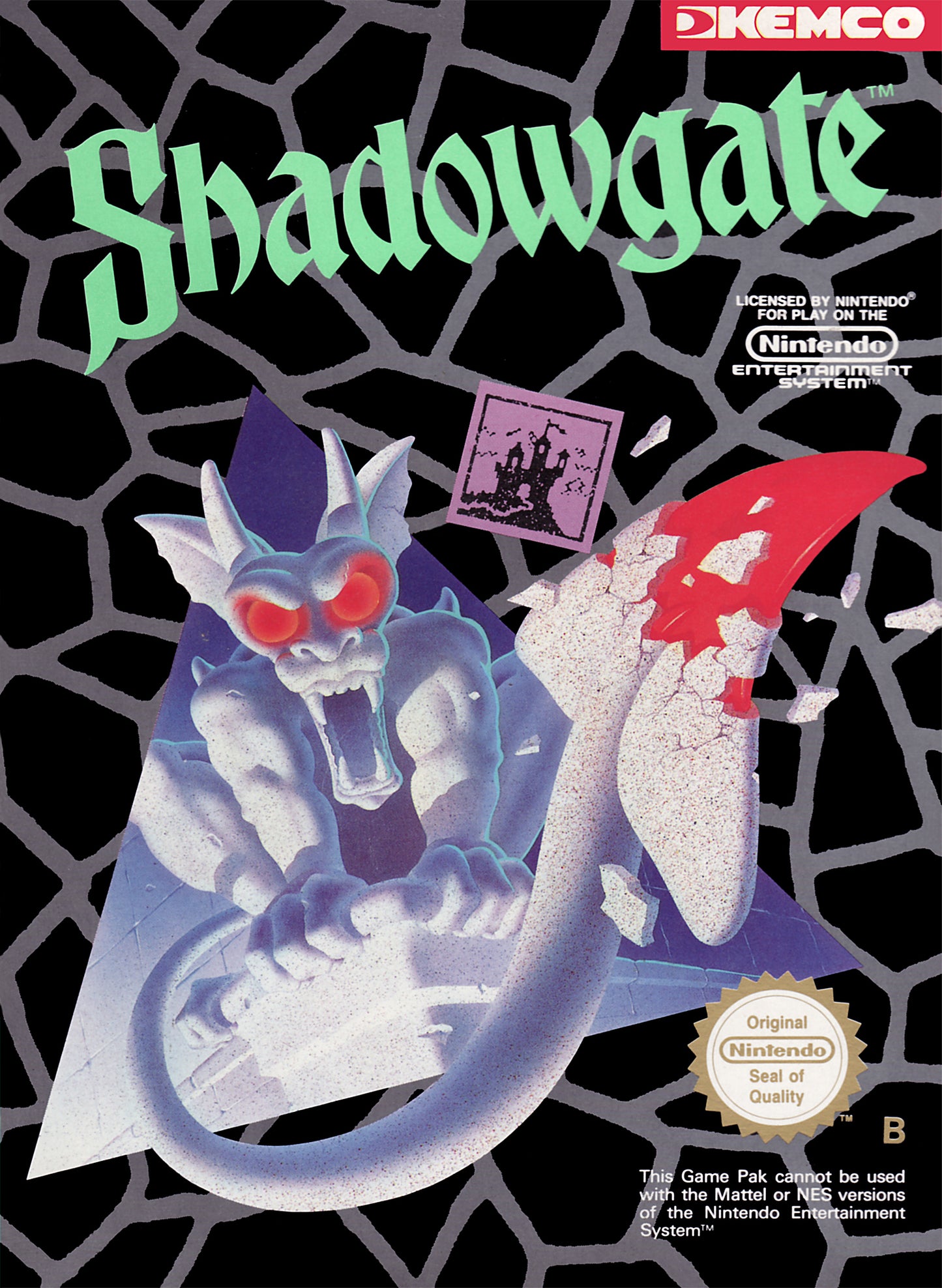 SHADOWGATE  - NES (W/BOX & MANUAL)