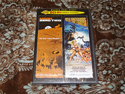 WARNER HOME VIDEO SCI FI DOUBLE FEATURE MOON ZERO TWO/WHEN DINOSAURS WAL KED THE EARTH