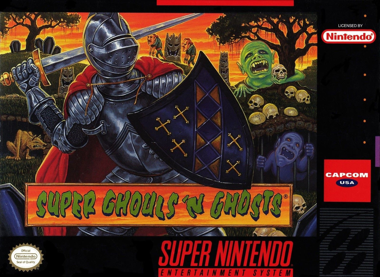 SUPER GHOULS 'N GHOSTS  - SNES