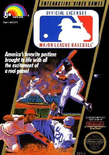 MAJOR LEAGUE BASEBALL  - NES (W/BOX & MANUAL)