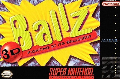 BALLZ 3D  - SNES (W/BOX & MANUAL)