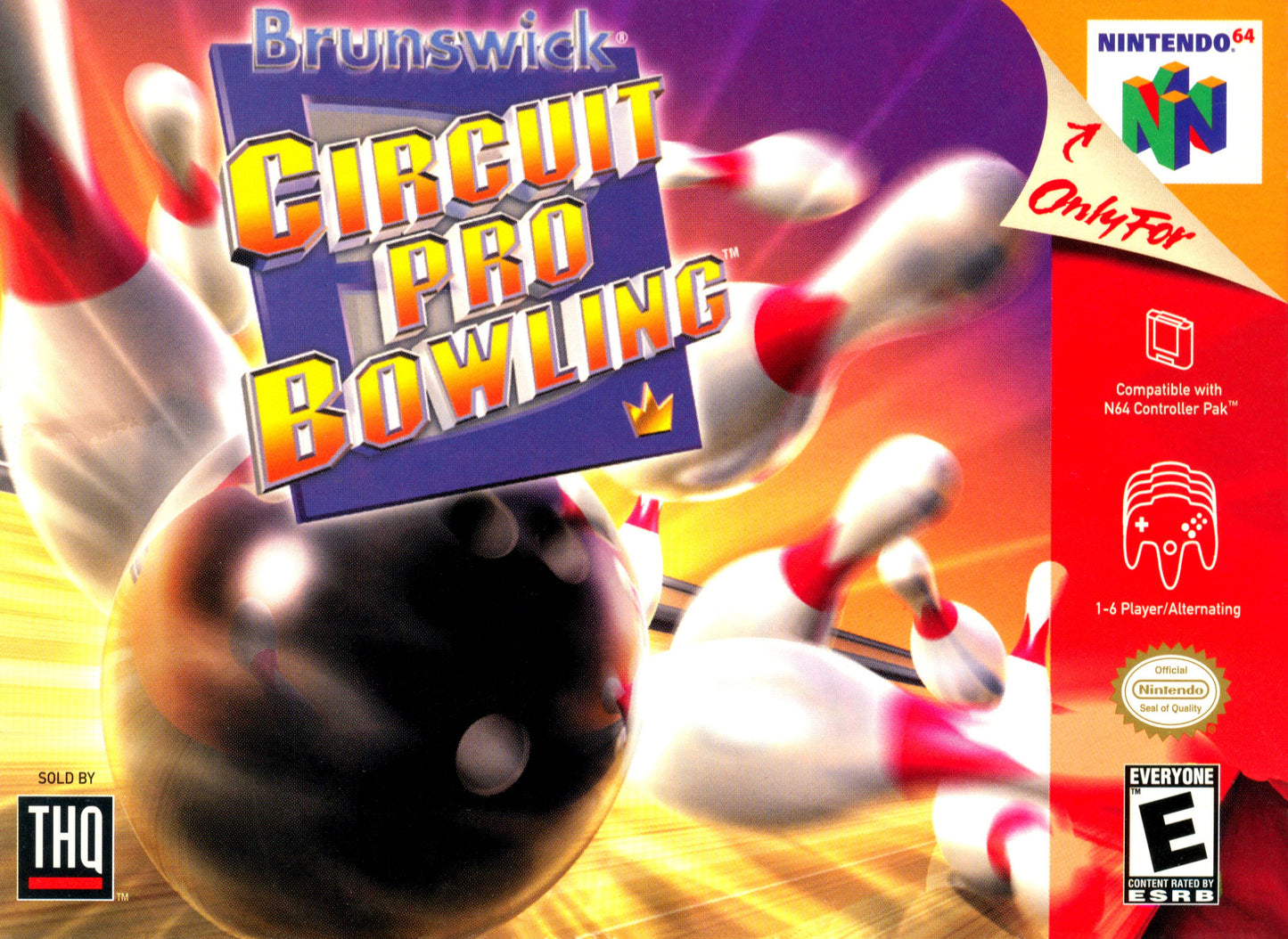 BRUNSWICK CIRCUIT PRO BOWLING  - N64 (W/BOX)