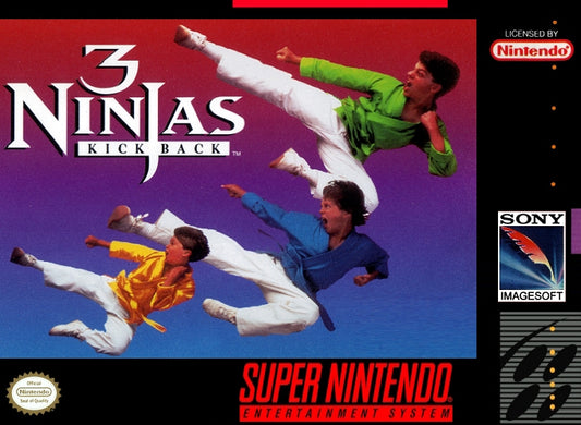 3 NINJAS KICK BACK  - SNES (W/BOX)