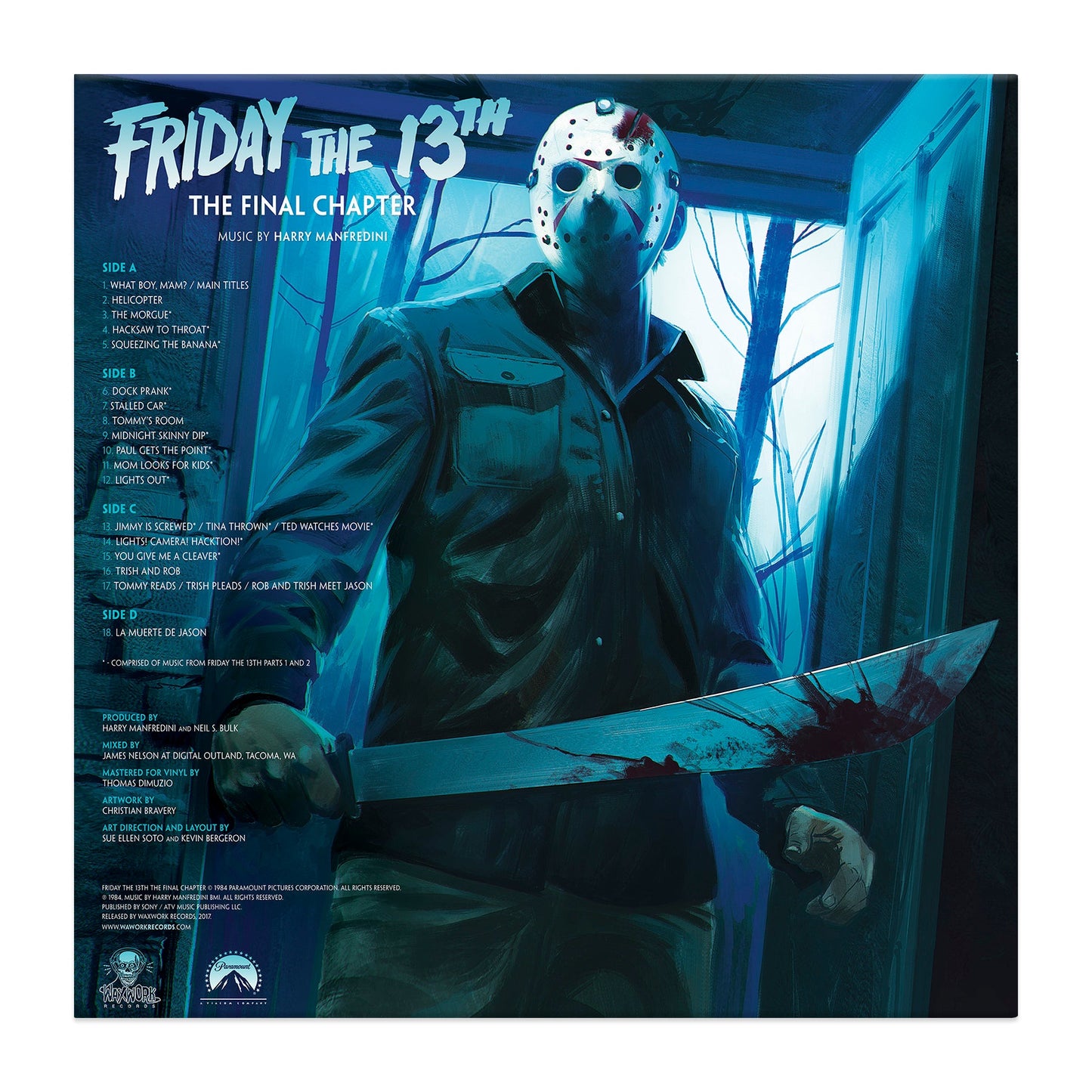 Harry Manfredini - Friday the 13th Part IV: The Final Chapter OST (180G/Bone & Blood Red Quad Colored Vinyl)