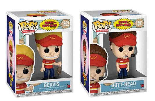 BEAVIS & BUTT-HEAD: BEAVIS #1592 & BUTT-HEAD #1591 - FUNKO POP!-SET OF 2