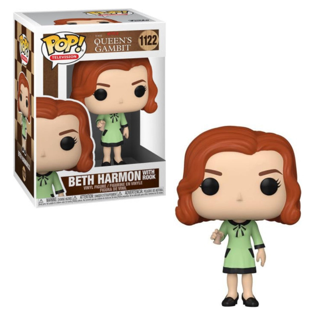 QUEEN'S GAMBIT: BETH HARMON WITH ROOK #1122 - FUNKO POP!