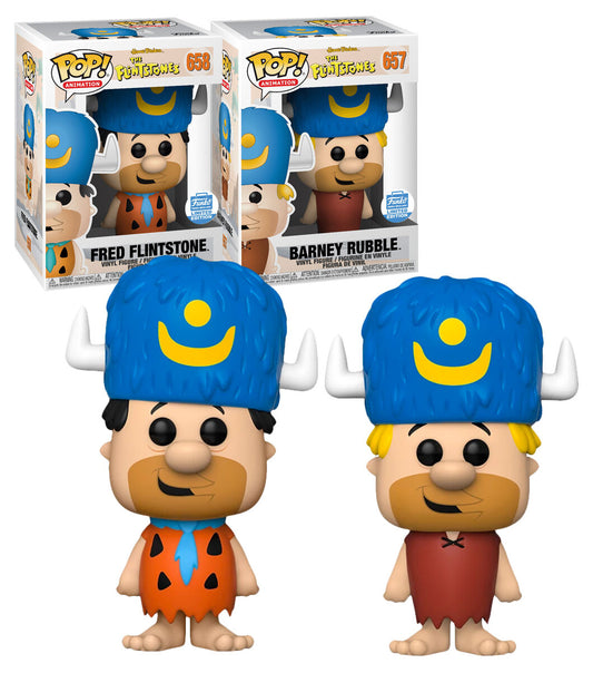 FLINTSTONES: FRED 658 & BARNEY 657 (WATE - FUNKO POP!-LTD ED-SET OF 2