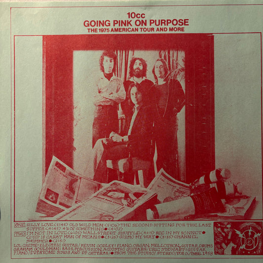 10cc - Going Pink On Purpose: 1975 American Tour & More (Used LP)