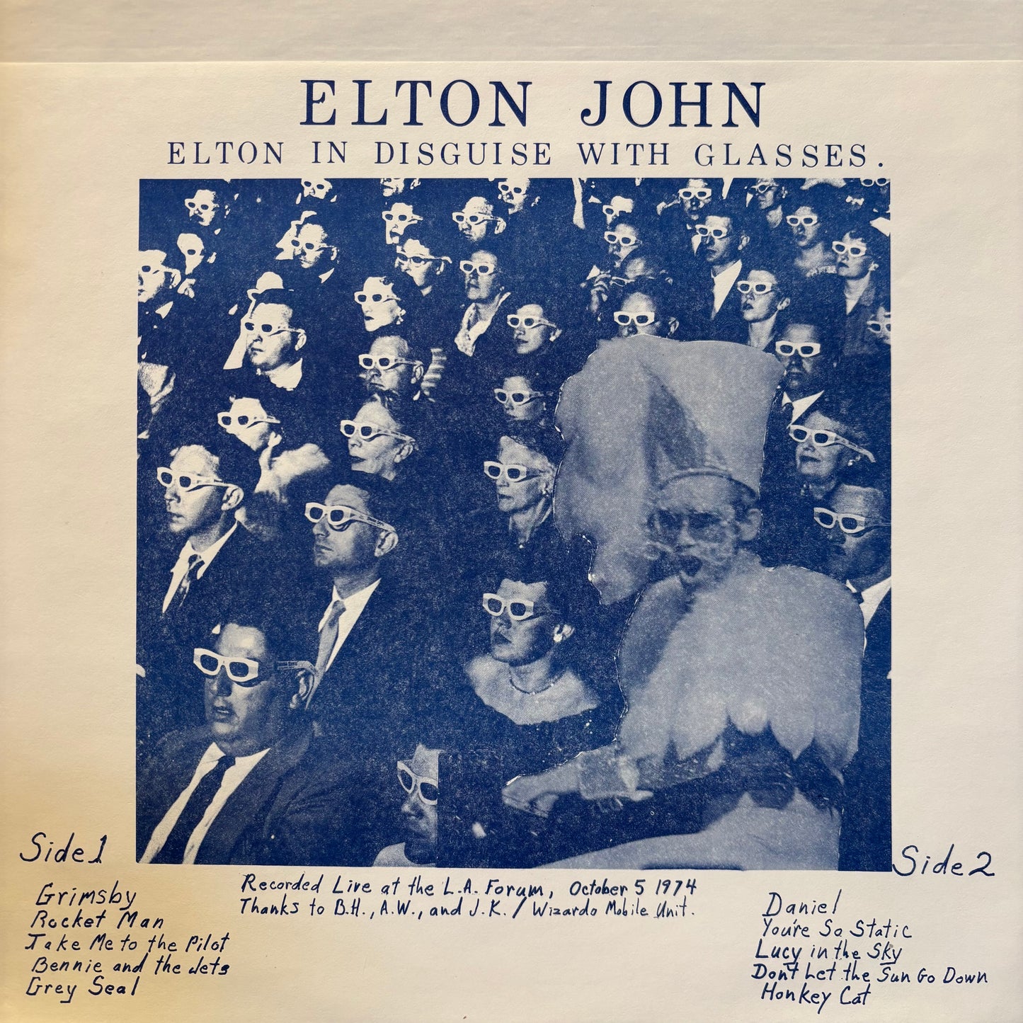 Elton John - Elton In Disguise With Glasses (Used LP)