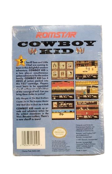 COWBOY KID  - NES (W/BOX & MANUAL)