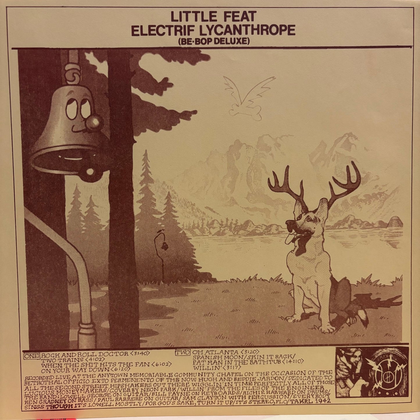 Little Feat - Electrif Lycanthrope (Be-Bop Deluxe) (Used LP)