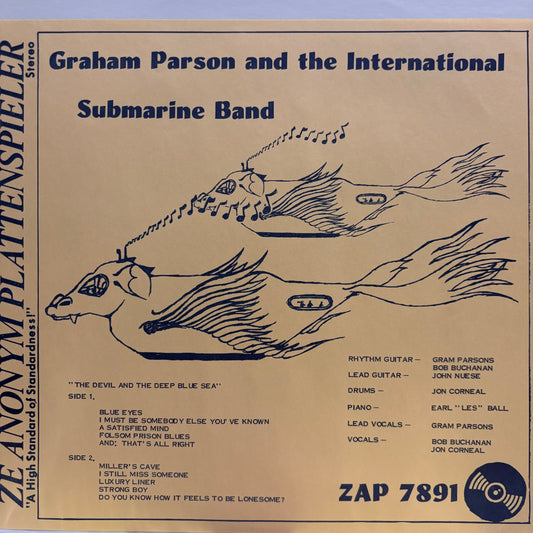 Graham Parson & the Internatoinal Submarine Band - Devil & The Deep Blue Sea (Used LP)