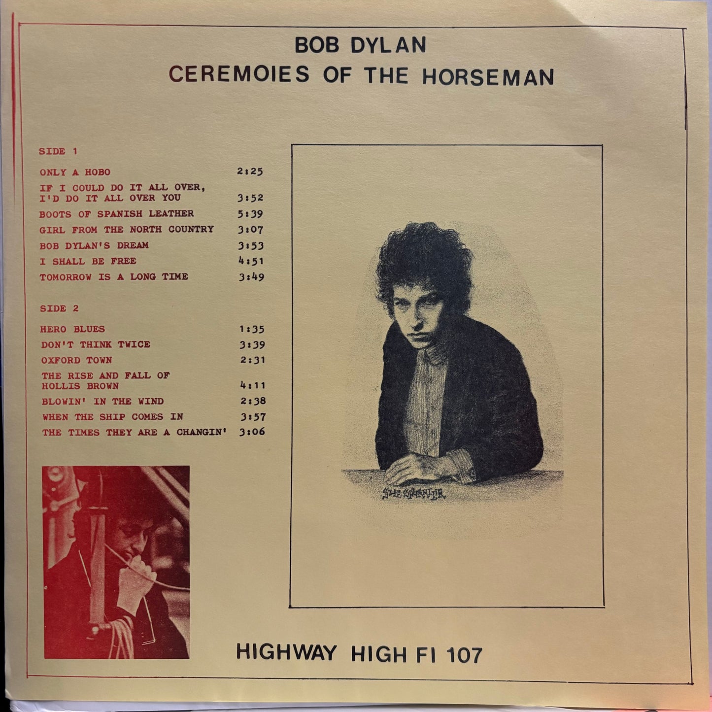 Bob Dylan - Ceremonies Of The Horseman (Used LP)