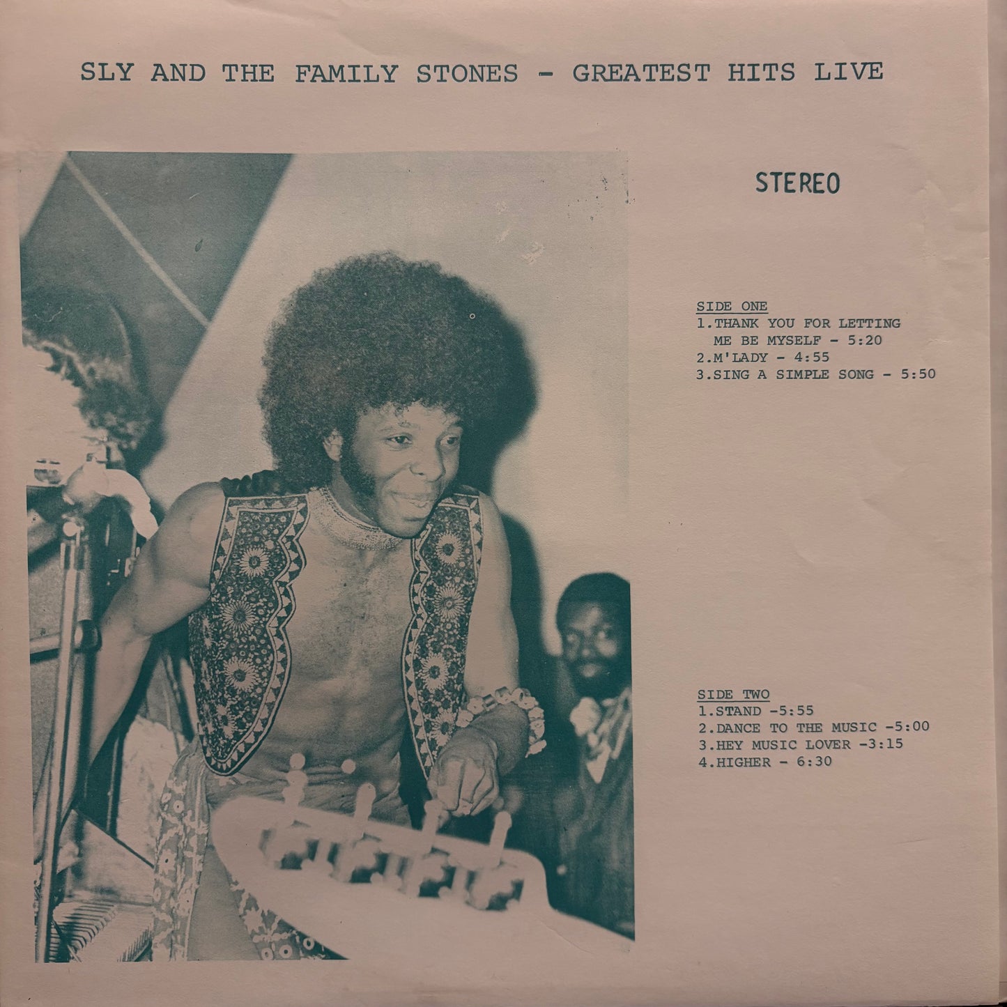 Sly & The Family Stone - Greatest Hits Live (Used LP)