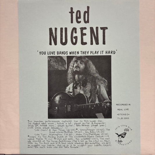 Ted Nugent - You Love Bands When They Play It Hard (Used LP)