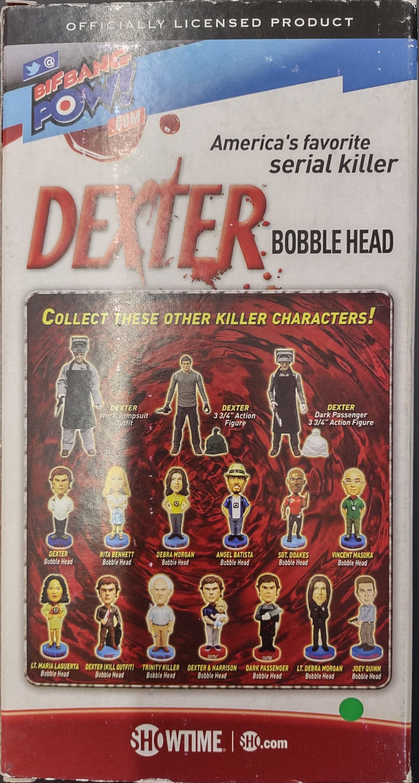 DEXTER: DEXTER MORGAN (BOBBLE HEAD)(BLOODY) - BIF BANG POW!-EXCLUSIVE