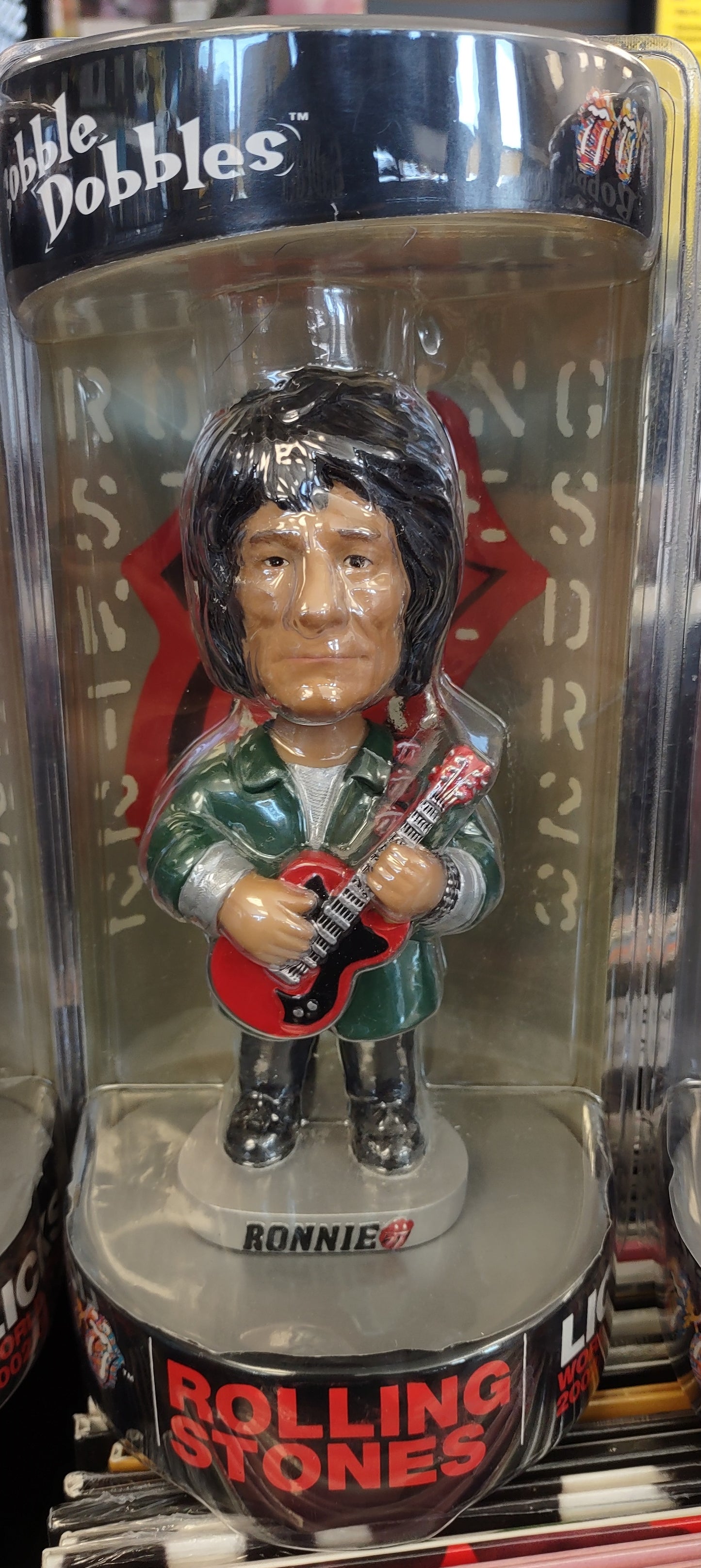 ROLLING STONES: KEITH/MICK/RONNIE/CHARLIE (SET OF 4) - BOBBLE DOBBLES-LICKS WORLD TOUR EXCLUSIVE