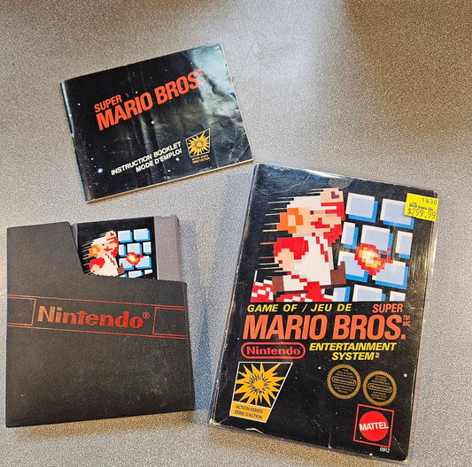 SUPER MARIO BROS.  - NES (W/BOX & MANUAL)