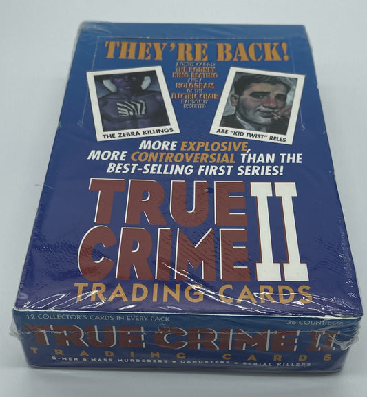 TRUE CRIME II (TRADING CARDS-36 PACKS) - ECLIPSE-1992-SEALED BOX