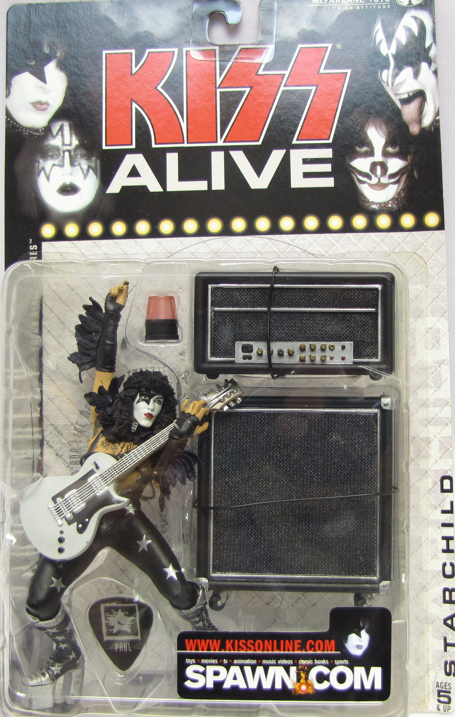 KISS ALIVE: GENE/PAUL/PETER/ACE - MCFARLANE-2000-SET OF 4