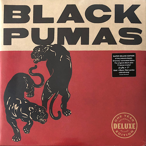 Black Pumas - Black Pumas (20th Anniversary) (Gold/Black & Red Marble) (Used LP)