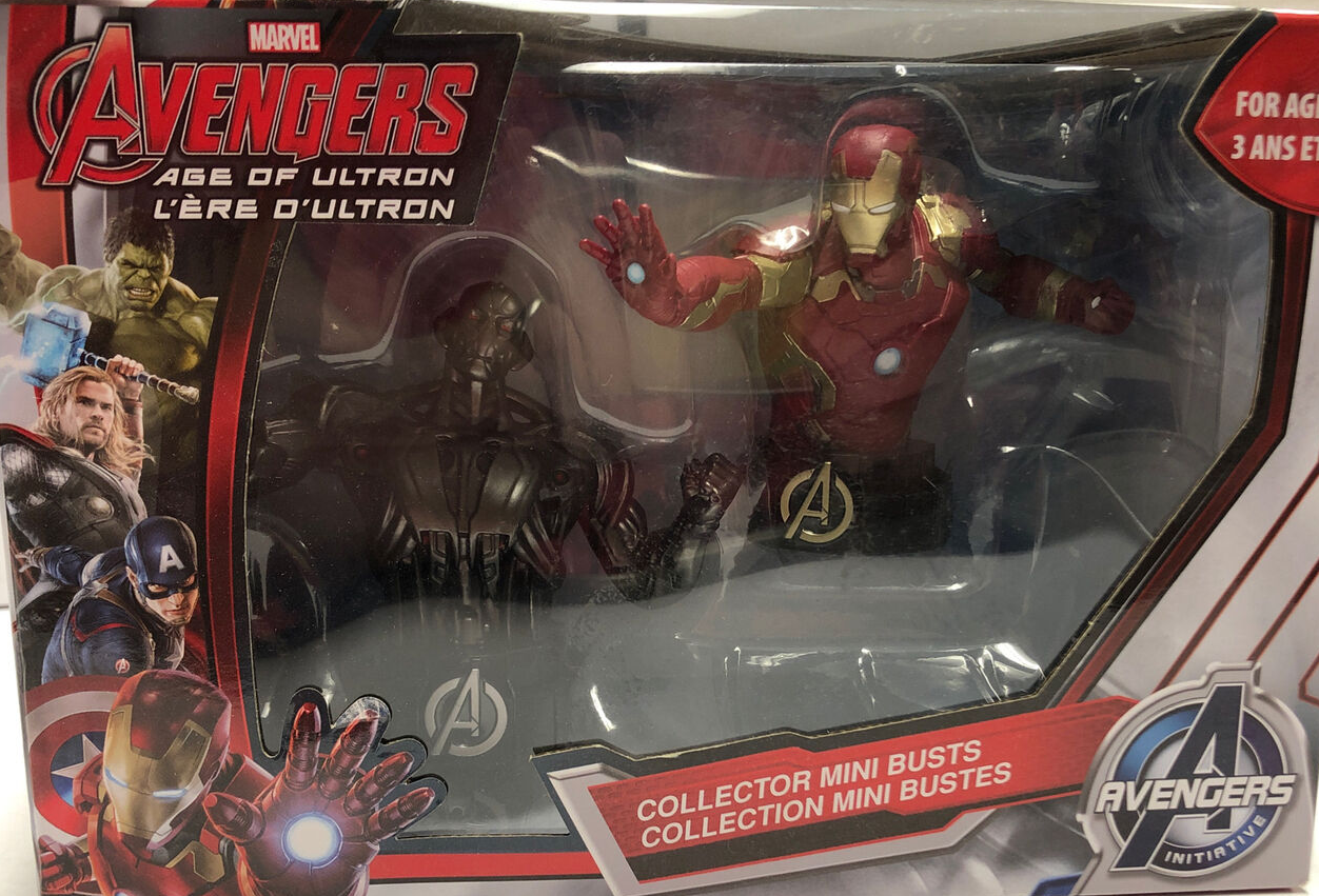 AVENGERS: AOU: ULTRON & IRON MAN - MINI BUSTS-THEATRE