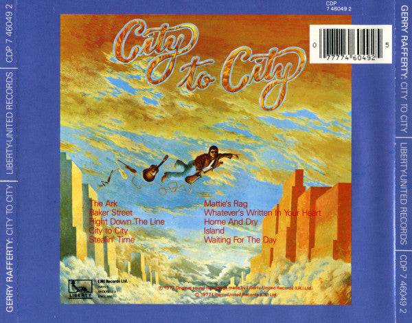 GERRY RAFFERTY - CITY TO CITY (CD)