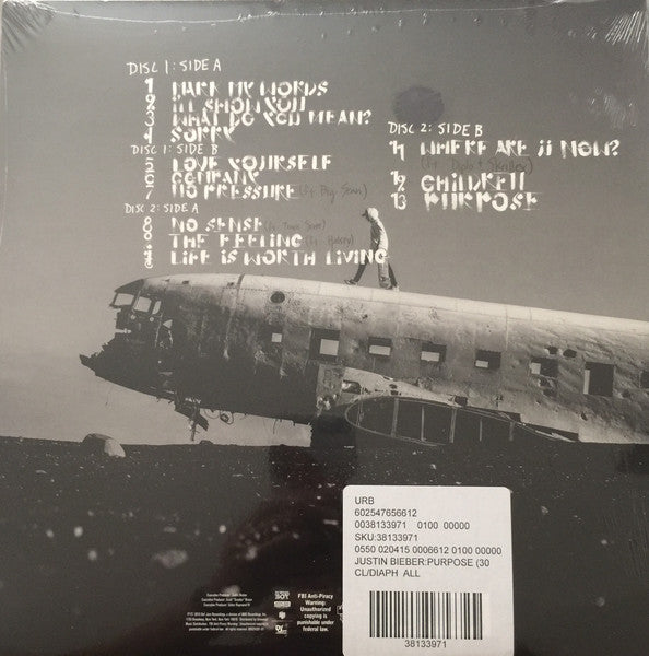 Justin Bieber - Purpose (Clear) (Used LP)