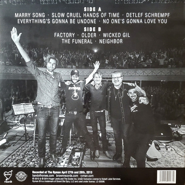 Band Of Horses - Live At The Ryman (Used LP)