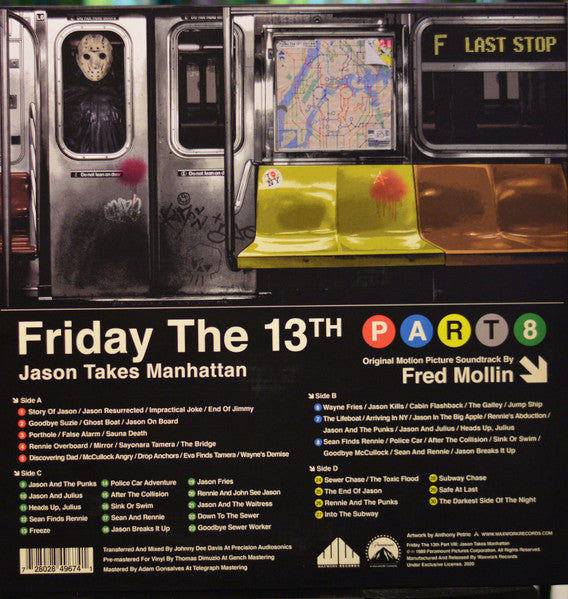 Fred Mollin - Friday The 13th Part VIII: Jason Takes Manhattan OST (Splatter) (Used LP)