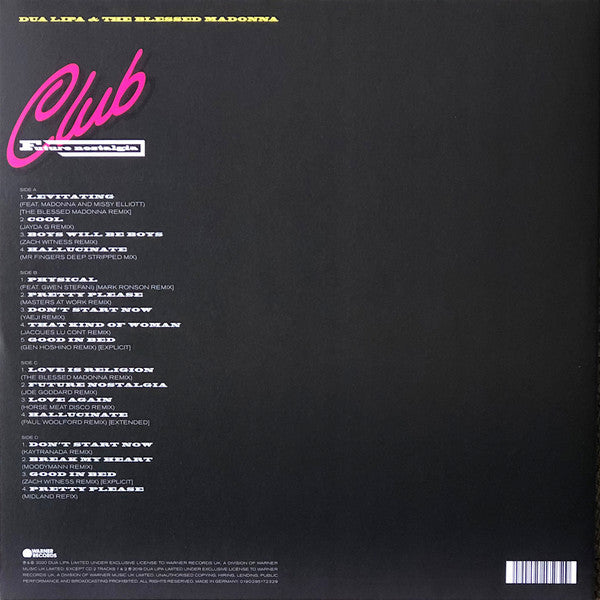 Dua Lips & The Blessed Madonna - Club Future Nostalgia (Sealed) (Used LP)