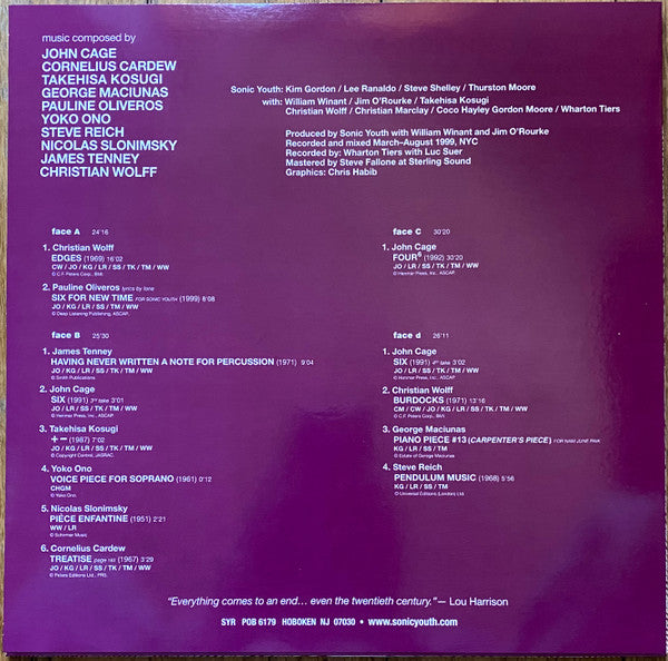 Sonic Youth - Goodbye 20th Century (Used LP)