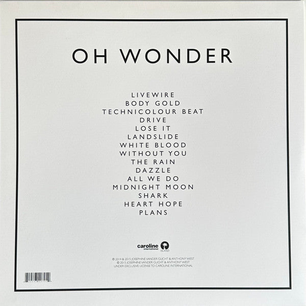 Oh Wonder - Oh Wonder (White) (Used LP)