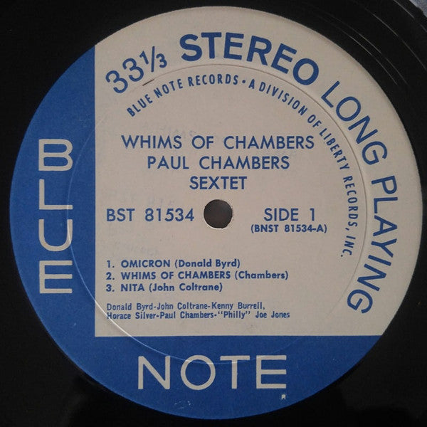 Paul Chambers Sextet - Whims Of Chambers (Used LP)